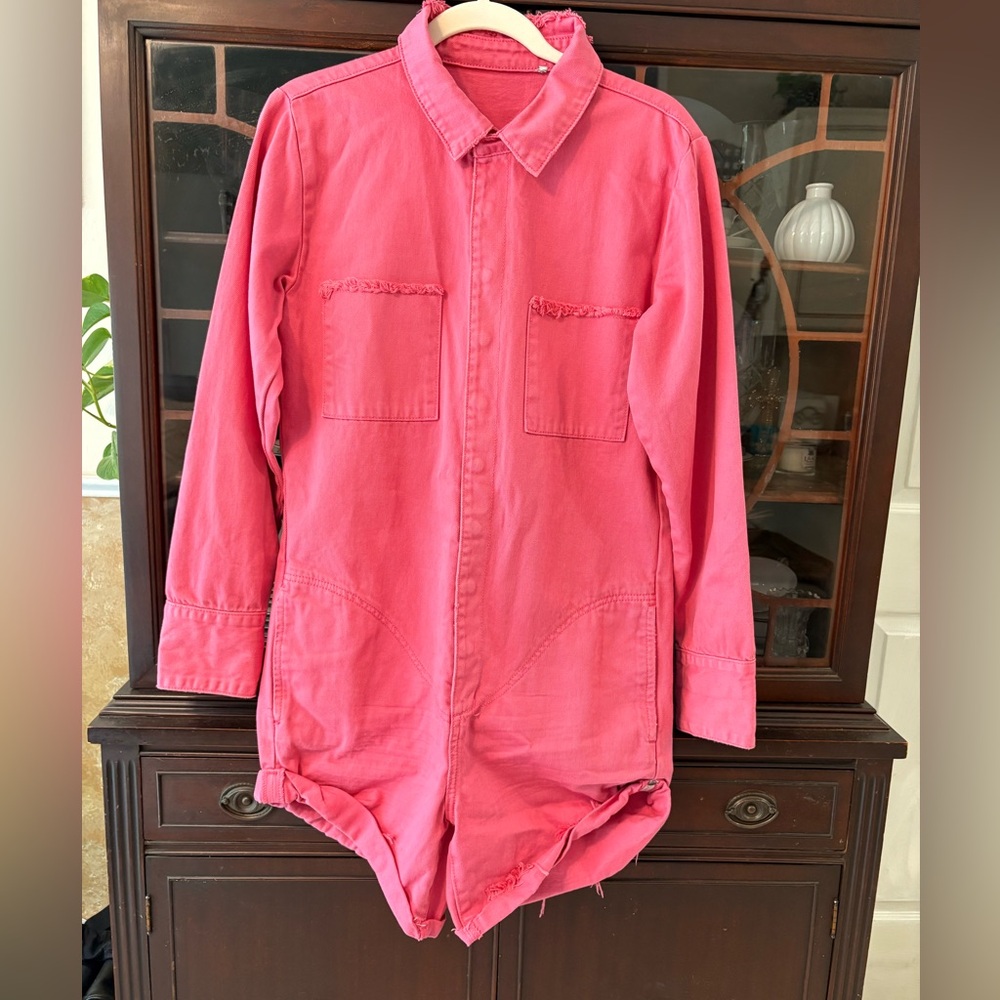 NWOT One Teaspoon Jumpsuit. Pink XS